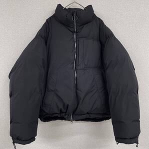 monkey time モンキータイム ダウンジャケット ショート丈 クロップド オーバーサイズ ナイロン 黒 メンズ L