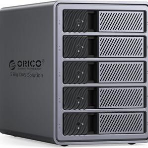 ORICO【RAID機能】HDDケース 5台 22TB*5 USB 3.0接続 8 RAIDモード 3.5インチHDD用 アルミ合金制 HDD 外付けケース