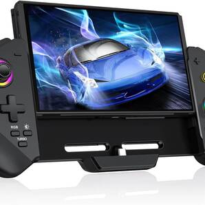 スイッチ コントローラー 7色RGBライト 携帯モード専用コントローラー for Switch グリップ コントローラー