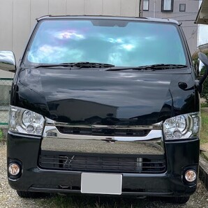 ハイエース レジアスエース 200系 バットフェイス ボンネット 塗装済み 209 ブラック マイカ ナローボディ用 A
