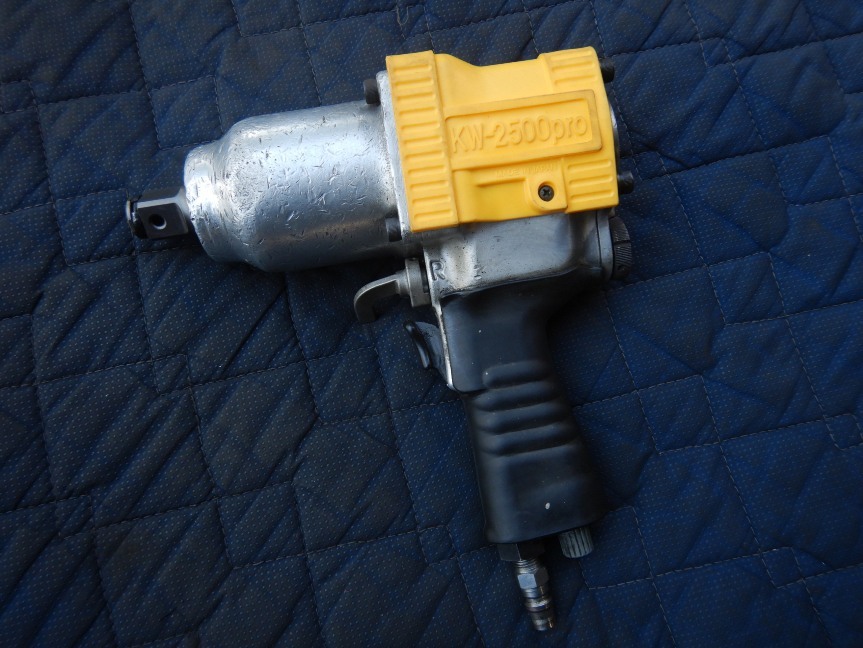  быстрое решение налог 0 иен б/у с гарантией пустой . воздушный ударный гайковерт KW-2500pro наконечник угол 19,0mm(3/4) крутящий момент область 200~980Nm