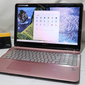 ◆ FULL HD ◆ VAIO Fit Core i7 ★ タッチパネル★ win 11 ≪ 爆速仕様 ≫メモリ16G /SSD512GB(新品)/WebCam/ WiFi/Blu-ray/office2024