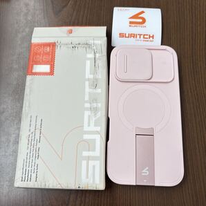 711p1805☆ SURITCH 磁気ケースiPhone 16 proと互換性 とカメラ保護カバーと調整可能なスタンド 傷防止耐衝撃保護カバー