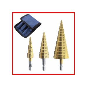 ステップドリル タケノコビット 三点セット 【ケース付き】 ■匿名配送・送料無料■