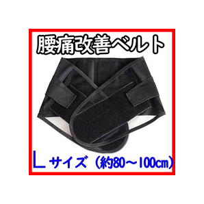 腰痛改善ベルト コルセット 腰 サポーター Lサイズ■送料無料・匿名配送■