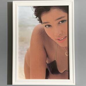 ■夏目雅子■「セクシーグラビア」/B5額装品/撮影)池谷朗/水着/ビキニ/セクシー/昭和女優/貴重写真/印刷物/インテリア G731s