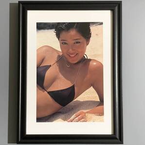 ■夏目雅子■「セクシーグラビア」/B5額装品/撮影)池谷朗/水着/ビキニ/セクシー/昭和女優/貴重写真/印刷物/インテリア G733s