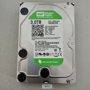 HDD 3TB 使用時間140/H Western Digital WD Green 正常 #101 WDC WD30EZRX-00DC0B0 ハードディスク