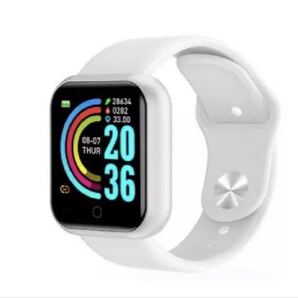 最新型 新品 スマートウォッチ 白 シリコンベルト Bluetooth キャンプ アウトドア 防水 タフ 腕時計 デジタル 健康管理