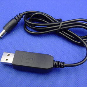 USB昇圧コード 5V→12V 2.1mmDCプラグ 1