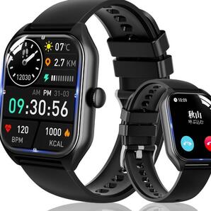スマートウォッチ 大画面 Bluetooth通話機能付き アンドロイド対応