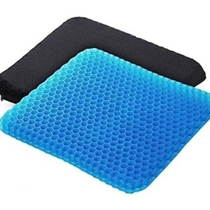 ゲルクッション【第三代 日本発のゲル技術を採用】 座布団 二重設計 無重力クッション 高反発 通気性 クッションカバー付 ゲルクッション