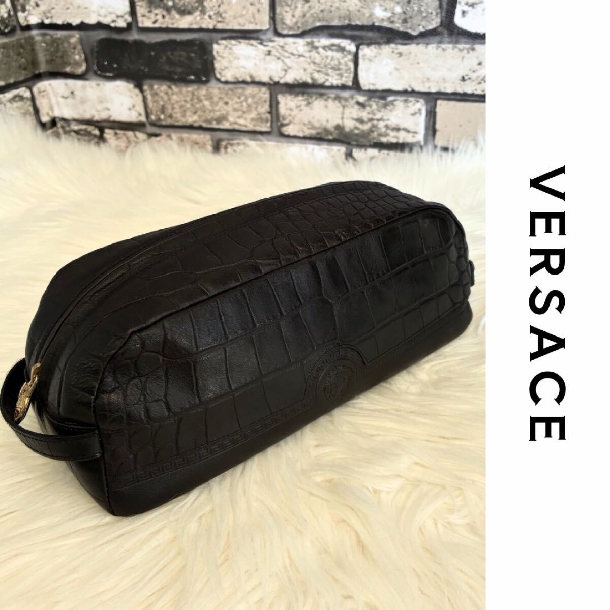 2025年最新】Yahoo!オークション -ヴェルサーチ ポーチの中古品・新品