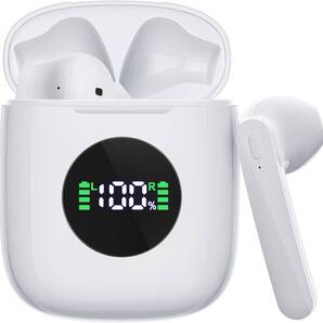 【2024年新仕様 イヤホン Bluetooth】ブルートゥースイヤホン 50時間連続再生 ボタン マイク付 IPX7防水 iPhone/Android対応