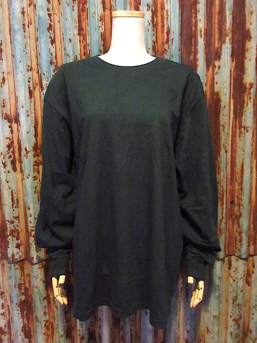 ビンテージ90’s●DEADSTOCK Eddie Bauer長袖Tシャツ緑si