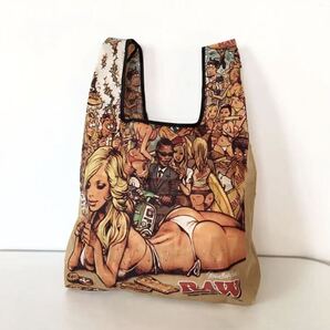 ◆送料無料◆新品 RAW ガールエコバッグ トートバッグ ロッキンジェリービーン 手巻きタバコ