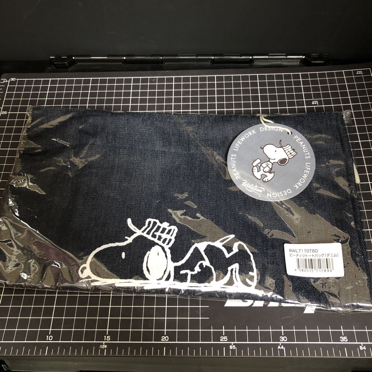 スナップオン　限定　スヌーピー　コラボ　トートバッグ　デニム　新品　未開封　Sn