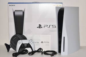 25Mdd 【中古品】 SONY PlayStation5 ディスクドライブ搭載モデル CFI-1200A 本体 コントローラー プレステ5 プレイステーション5 ソニー