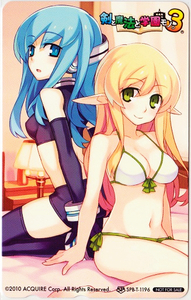 PS3 / PSP 剣と魔法と学園モノ。3 特典テレカ/うし 病 ととモノ。3 ACQUIRE アクワイア