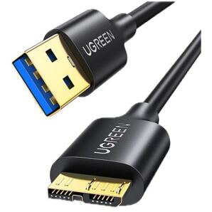UGREEN USB3.0 MicroB USBケーブル タイプAオス - マイクロタイプBオス 高速転送と急速充電 外付けHDD