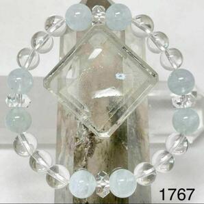 アクアマリン パワーストーンブレスレット 内径約16cm