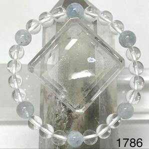 アクアマリン パワーストーンブレスレット 内径約14cm