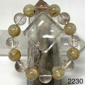 レッドルチル ルチルクオーツ パワーストーンブレスレット 内径約16.5cm