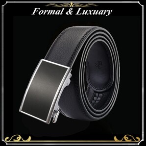 ベルト j54【黒】ブラック 穴なし 無段階調整ベルト ゴルフベルト 人気 オートロック メンズ 革 ジーンズ ビジネス カジュアル