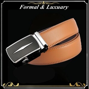 ベルト j57【ライト】ブラウン 穴なし 無段階調整ベルト ゴルフベルト 人気 オートロック メンズ 革 ジーンズ ビジネス カジュアル