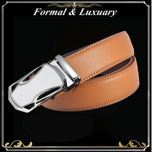 ベルト j59【ライト】ブラウン 穴なし 無段階調整ベルト ゴルフベルト 人気 オートロック メンズ 革 ジーンズ ビジネス カジュアル