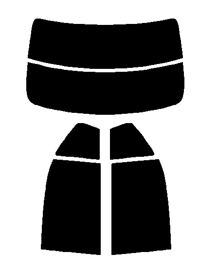 ミラーフィルム　リヤセット　トヨタ　カローラアクシオ E16#　カット済みカーフ