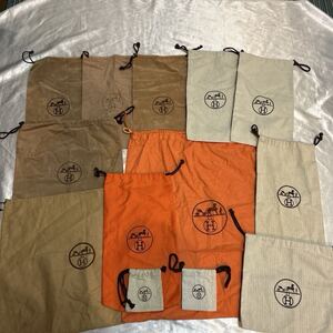 13 HERMES Hermes хранения сумки шнурок шнурок мешок ткань мешок чехол для обуви защитный мешок мешок для обуви мешок бренд пыль мешок