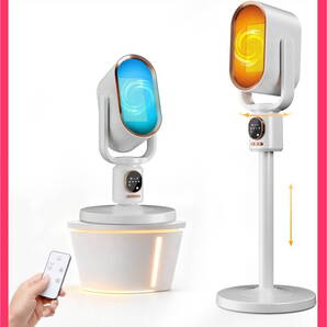 セラミックヒーター⑨ 冷暖兼用 AIスマート温度調節 1秒速熱 自動首振り