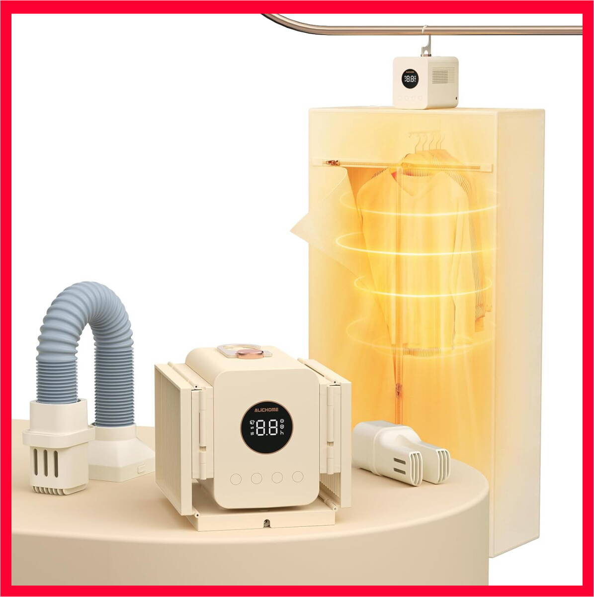 ポータブル衣類乾燥機 布団乾燥機 小型 850W 急速