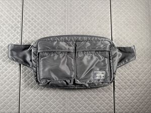 Поясная сумка PORTER TANKER Сумка для тела черная Подержанная сумка PORTER TANKER Yoshida Kaban