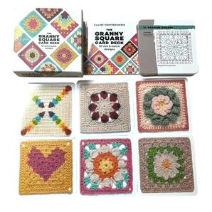 【新品未使用】グラニースクエア カード 50枚 かぎ針編み デザイン集 編み図
