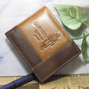 牛革 三つ折り メンズ財布、 小銭入れ カードケース おしゃれカード12枚、新品・当日発送(コーヒーブラウン)