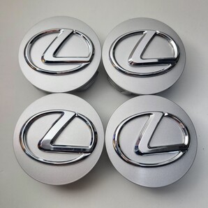 【美品】LEXUS レクサス純正 ホイールセンターキャップ ハブ シルバー 径62mm 4個セット IS GS HS RX 250 350 270 450hなど 管#11