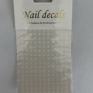 ネイルシール Nail decals ネイルデカール ロゴ クリア
