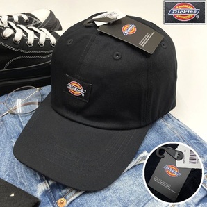 Dickies ブラック キャップ タグ付き スポーツ ゴルフ バイクミリタリートラックキャンプアウトドアオートバイ 野球帽子 釣り ディッキーズ