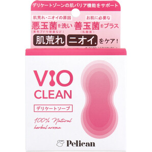 デリケートソープ VIO CLEAN ナチュラルハーブの香り 105g 石けん デリケートゾーン ペリカン石鹸 .