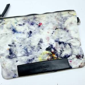 美品 Berluti ベルルッティ エスプリット ダブルジップ クラッチバッグ ポーチ ナイロン レザー