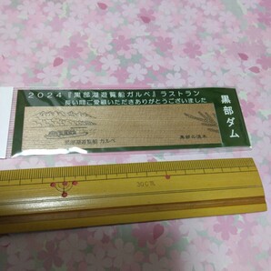 送料込! 黒部湖周遊船「ガルベ」ラストラン記念 流木しおり (黒部ダム 遊覧船 アルペンルート 立山黒部 船舶 観光船 栞