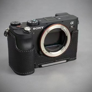 新品 本革 カメラケース SONY ソニー a7c用 ブラック