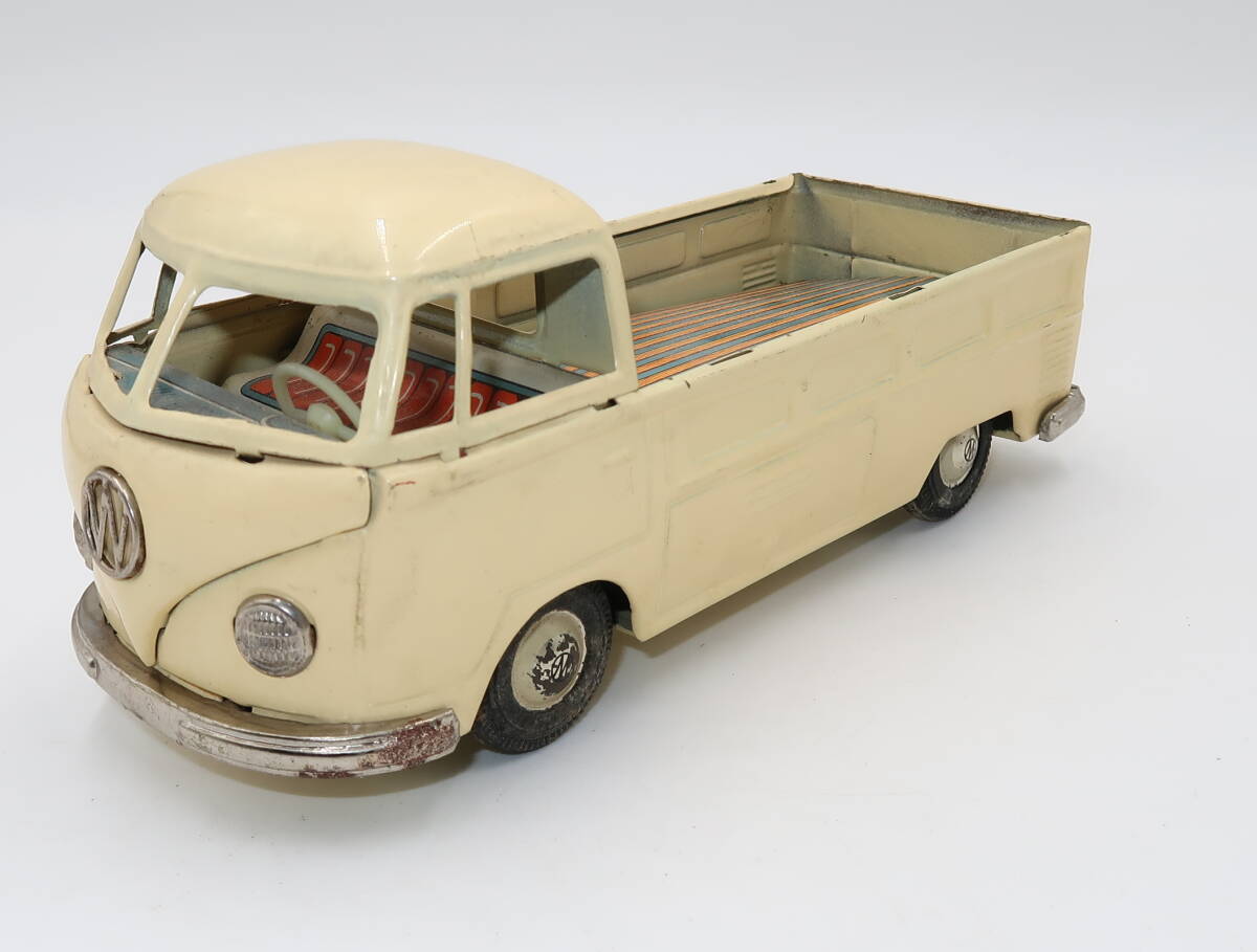 当時物　バンダイ　ブリキ　フォルクスワーゲンタイプ2 　マイクロバス　日本製 萬代屋 BCバンダイ ブリキ フォルクスワーゲン ワーゲンバス タイプ2