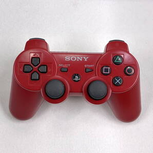 ★★ランクA★★ SONY PS3 本体 用 純正 ワイヤレス コントローラー DUALSHOCK3 ディープレッド 《動作確認済・清掃済》T218dr