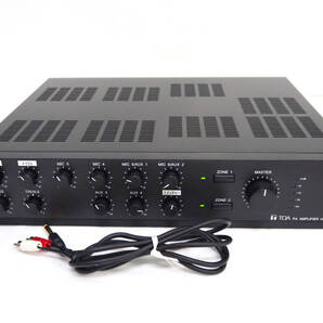 TOA ★ PAアンプ【A-1706】60W 2局 パワーアンプ /マイク入力6系統/予備入力5系統/同時使用は9入力/2局ゾーンセレクター ★ オーディオ