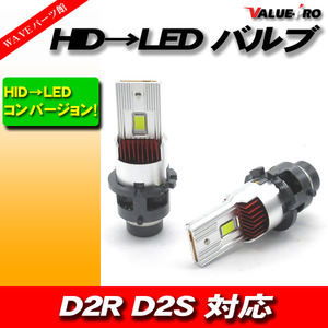 2025年モデル ポン付け D2S D2R LED ヘッドライト HID → LED 交換 2個セット / 26000LM 6000K ホワイト 車検対応