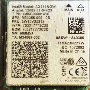 Intel AX211 WiFi6E 6GHz 中古 動作確認済み インテル 無線LANカード