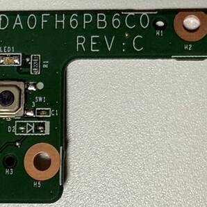 FUJITSU 電源ボタン基板 DA0FH6PB6C0 REV:C LIFEBOOK AH40/J FMVA40JRJから取り外し品